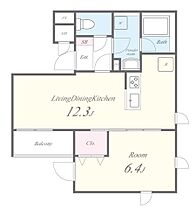 東京都新宿区市谷台町7-4（賃貸マンション1LDK・1階・43.85㎡） その2