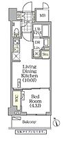 東京都新宿区東五軒町6-22（賃貸マンション1K・7階・35.79㎡） その2