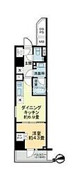 都営浅草線 東日本橋駅 徒歩2分の賃貸マンション 8階1DKの間取り