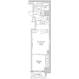 東京メトロ日比谷線 人形町駅 徒歩6分の賃貸マンション 7階1LDKの間取り