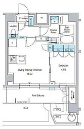 東京メトロ東西線 西葛西駅 徒歩6分の賃貸マンション 5階1LDKの間取り