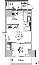間取図画像 1LDK