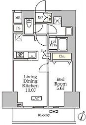 間取図画像 1LDK