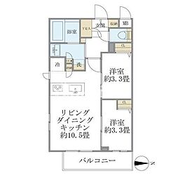 間取図画像 2LDK