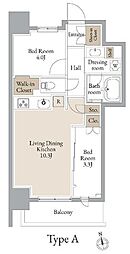 JR総武線 浅草橋駅 徒歩6分の賃貸マンション 5階2LDKの間取り