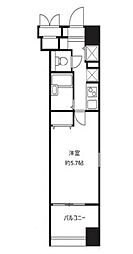東京メトロ南北線 白金高輪駅 徒歩5分の賃貸マンション 9階1Kの間取り