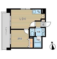 東京メトロ日比谷線 三ノ輪駅 徒歩7分の賃貸マンション 5階1LDKの間取り