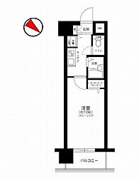 東京メトロ丸ノ内線 茗荷谷駅 徒歩6分の賃貸マンション 9階1Kの間取り