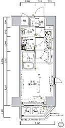 都営新宿線 東大島駅 徒歩5分の賃貸マンション 9階1Kの間取り