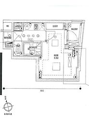 東急池上線 大崎広小路駅 徒歩7分の賃貸マンション 4階1Kの間取り