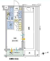 東急大井町線 荏原町駅 徒歩3分の賃貸マンション 3階1Kの間取り