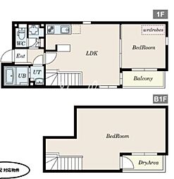 都営三田線 白山駅 徒歩7分の賃貸マンション 1階2LDKの間取り