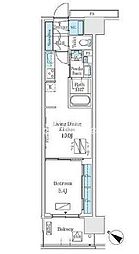 新交通ゆりかもめ 有明テニスの森駅 徒歩9分の賃貸マンション 3階1LDKの間取り