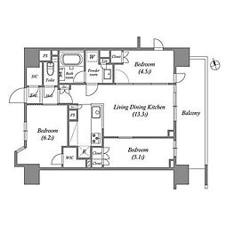 nido南千住 3LDKの間取図画像