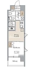 グランカーサ四谷 1DKの間取図画像
