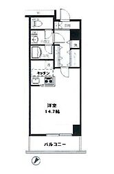 ライトコート四谷 ワンルームの間取図画像