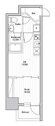 アーバンパーク日暮里 1DKの間取図画像