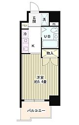 フォレスタ御苑前 ワンルームの間取図画像