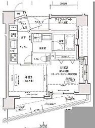 ティモーネ羽田エアポート 2Kの間取図画像