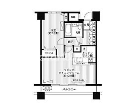 ループ-エム 1LDKの間取図画像
