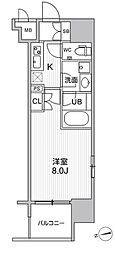 SEASONFLATS大森Airy 1Kの間取図画像