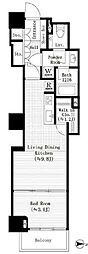 恵比寿ガーデンテラス弐番館 1LDKの間取図画像