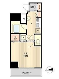 ラクラス新御徒町 1Kの間取図画像