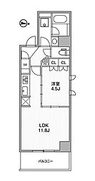 アーバンパーク浅草 1LDKの間取図画像