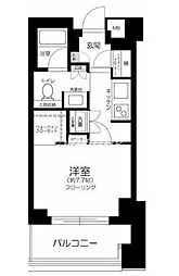 南青山マスターズハウス 1Kの間取図画像