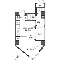 東京都港区六本木５丁目13-11（賃貸マンション1R・9階・37.03㎡） その2