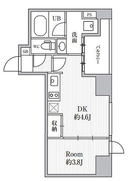 東京都中央区新富１丁目(賃貸マンション1DK・4階・27.78㎡)の写真 その2