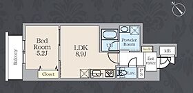 東京都港区虎ノ門３丁目15-5（賃貸マンション1LDK・8階・37.38㎡） その2