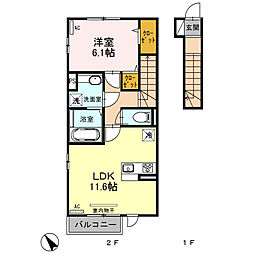 間取図画像 1LDK