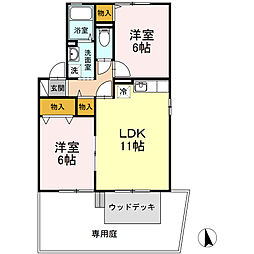 間取図画像 2LDK