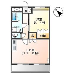間取図画像 1LDK