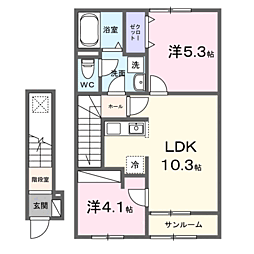 間取図画像 2LDK