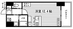 パークサイド加治屋町 ワンルームの間取図画像