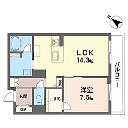 間取図画像 1LDK