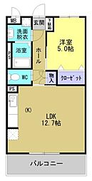 間取図画像 1LDK