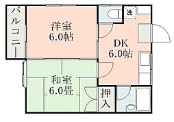 間取図画像 2DK