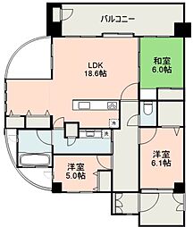 ロフティ郡元駅前 3LDKの間取図画像