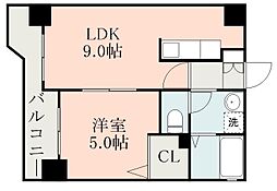 グランシャリオ武 1LDKの間取図画像