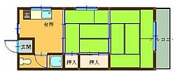 常安ハウス 2Kの間取図画像
