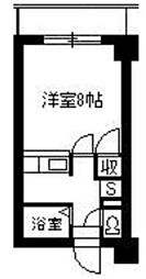 Cosmo郡元 1Kの間取図画像