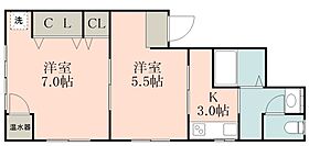 鹿児島県鹿児島市紫原４丁目（賃貸アパート2K・2階・40.00㎡） その2