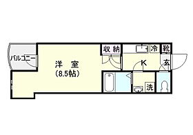 鹿児島県鹿児島市荒田１丁目（賃貸マンション1K・5階・24.42㎡） その2