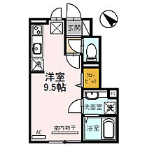 鹿児島県鹿児島市東谷山１丁目（賃貸アパート1R・1階・25.68㎡） その2