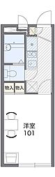 レオパレスFRIEDEN 1Kの間取図画像