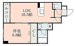間取図画像 1LDK
