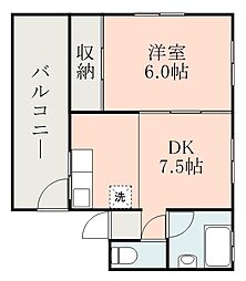 間取図画像 1DK